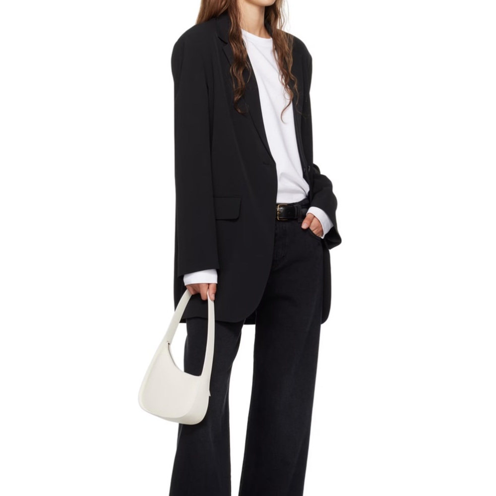 IVAN GRUNDAHL Linea S Black Blazer Jacket Oversized Big Pockets Medium-Large
